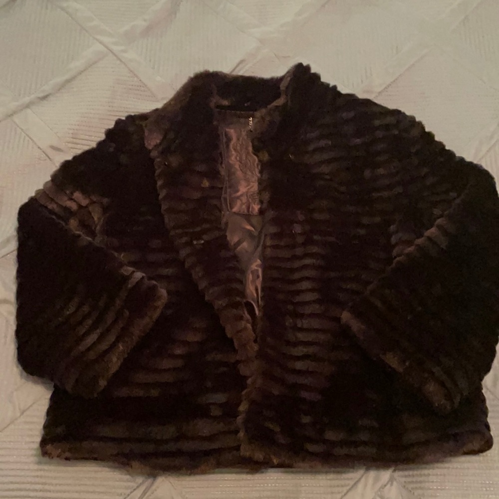 Faux fur jacket